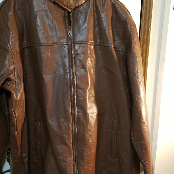 Executive Division Full Zip Leather Jacket w/Liner - Picture 4 of 11